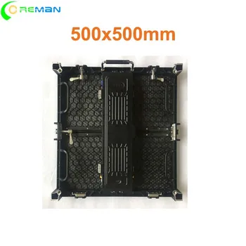 

outdoor indoor P2.976 full color led cabinet 500x500mm 8-10pcs with free flight case