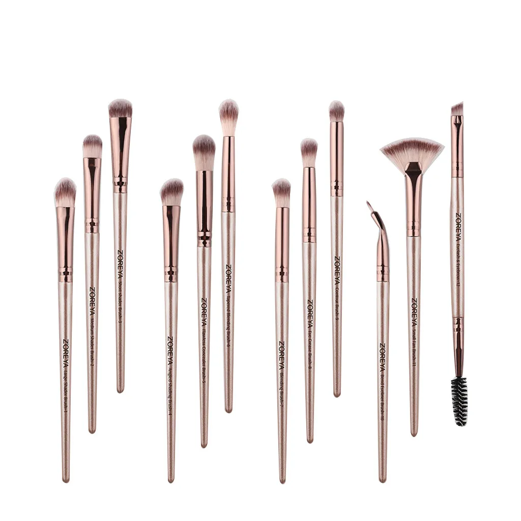 New man-made fiber kit makeup brush eye shadow eye liner lip makeup brush mix women make up brushes advanced brushes for makeup