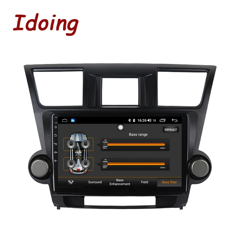 Best Idoing 10.2" 4G+64G Car Radio Multimedia Android 8.1Player Navigation GPS For Toyota Highlander 2 XU40 2007-2014 NO 2 din DVD 3 Best Idoing 10.2" 4G+64G Car Radio Multimedia Android 8.1Player Navigation GPS For Toyota Highlander 2 XU40 2007-2014 NO 2 din DVD 3