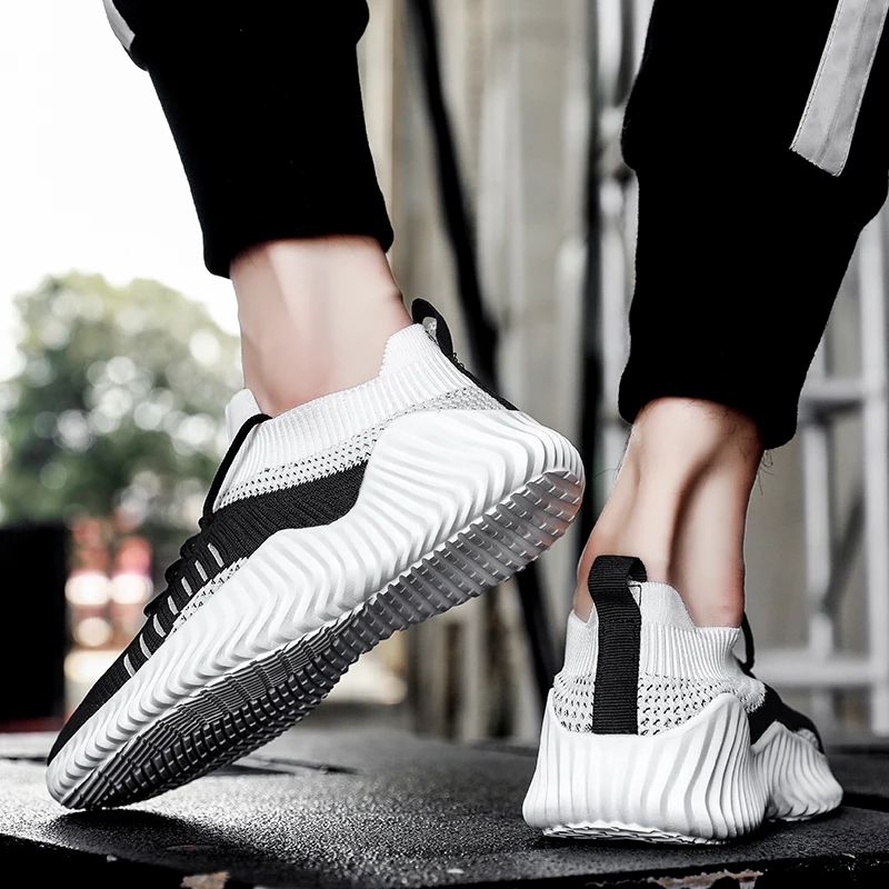 Comfortable Men Running Shoes Shock Absorption Cushion Air Breathable Max Lightweight Footwear Outdoor Sports Sneakers