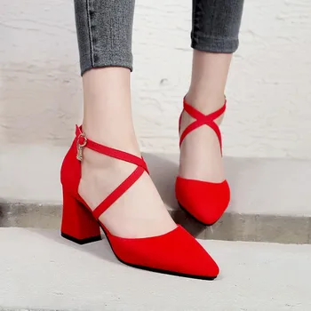 

Oversized Shoes 11 12 13 High Heels Sandals Women Shoes Woman Summer Ladies A Lady With Pointed Cross Straps And Worn Sandals
