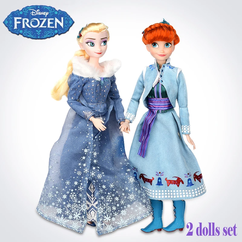 frozen 2 elsa and anna doll set