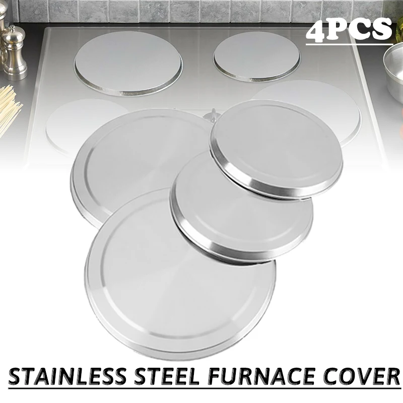 Electric Stove Burner Cover Round Stove Top Burner Covers Stainless Steel Cookware Cover Lid