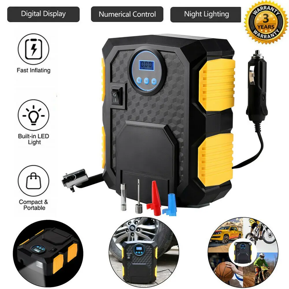 Compressor de ar do Carro Compressor de ar do Carro para o Carro Amplamente Utilizado-dc Digital Tire Inflator Portátil Bomba para o Carro Motos Bicicletas 12v 150psi 6 Bomba inflável