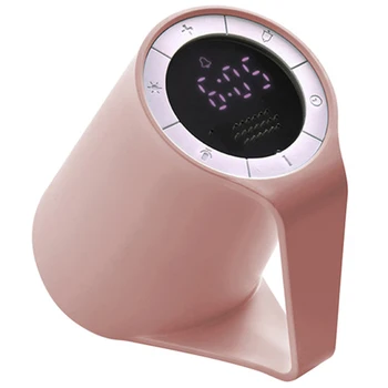

Electronic Led Usb Charging Alarm Clock Creative Cup Shape Mini Digital Overturn Night Light For Office Home Bedroom Dormitory-P