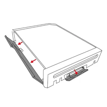 

3-in-1 Door Cover Set Game Console Controller Shell Memory Card Slot Covers Flap Replacement For Wii 3