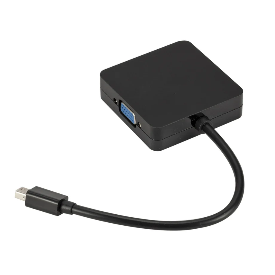 Grwibeou 3 в 1 Мини DP к HDMI VGA DVI конвертер мини дисплей порт адаптер кабель для MacBook Lenovo