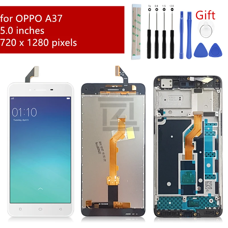 Для OPPO A37 ЖК-дисплей кодирующий преобразователь сенсорного экрана в сборе с