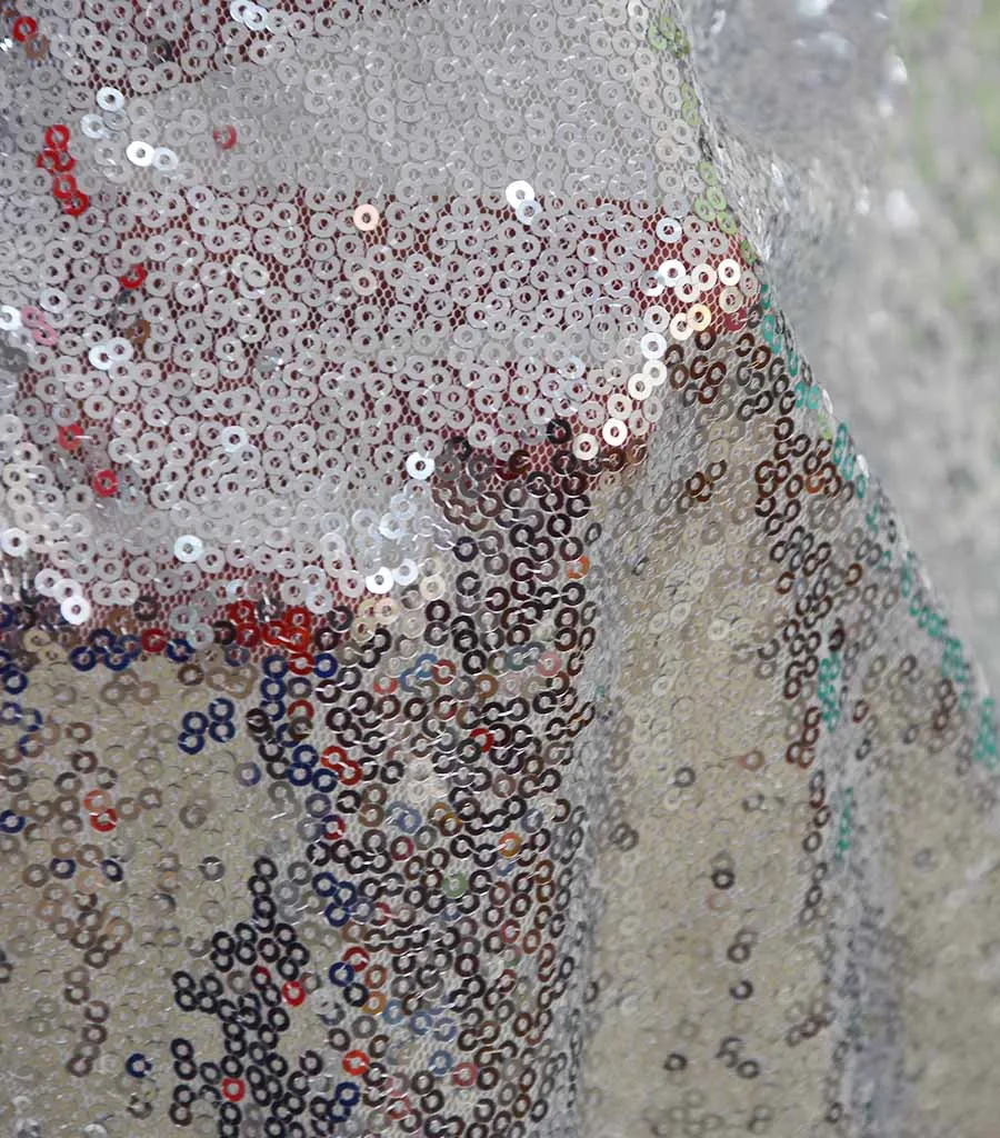 5ftx10ft-150x305cm Silver Sequin Backdrop Photography Curtain Party Decoration Curtains-M1005