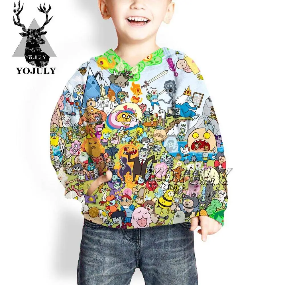 YOJULY Adventure treasure 3D Drucken Kwaii модный уличная 3D пуловер для маленьких мальчиков и девочек, подростков, хип-хоп, Детская толстовка C83