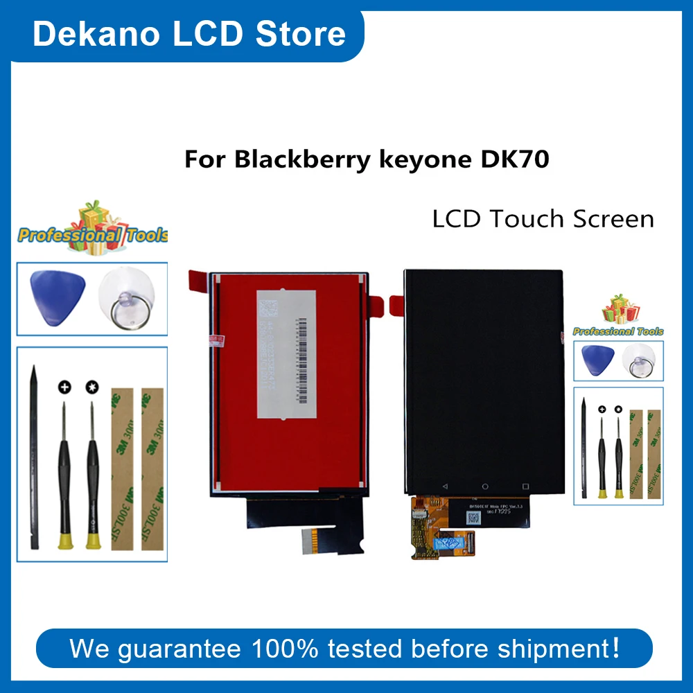 100% тест для BlackBerry Keyone DTEK70 DK70 BBB100-1/3 сенсорный экран дигитайзер Датчик ЖК-дисплей