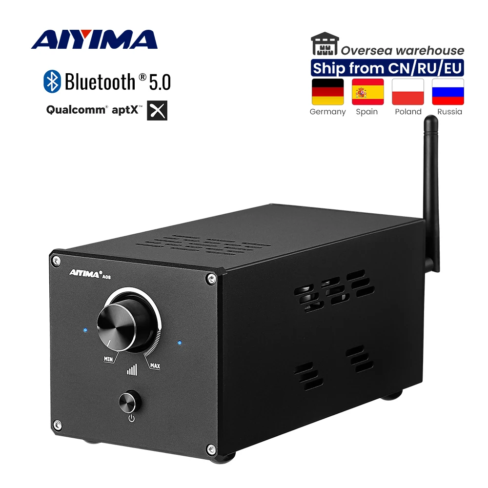 AIYIMA аудио A08 TPA3255 Bluetooth 5 0 Hifi усилитель 300 Вт * 2 стерео APTX AMP QC3034 PCM5102 USB DAC