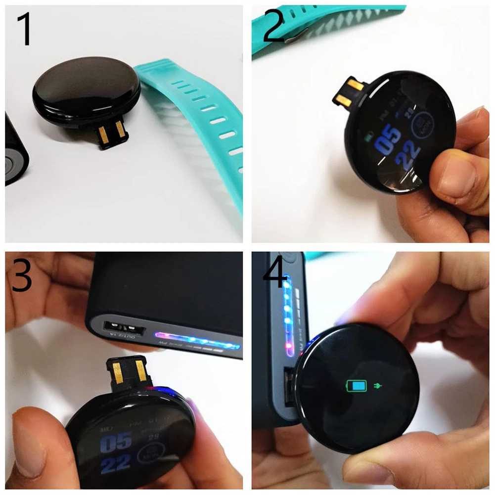 Fashion Smart Watch Heart Rate Monitor Blood Pressure Smart Bracelet 1.3 Color Screen Waterproof Sport Fitness Tracker Watch