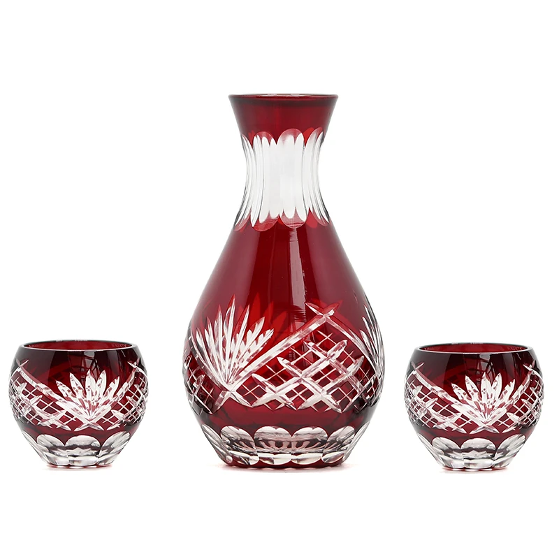 Blue Glass Sake Bottle Japanese Sake Bottles Sake Japanese Wine