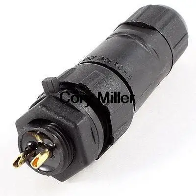 

M14-2 Panel Mount IP67 IP68 2 Pins 2P 2 Cores Waterproof Connector Adpater