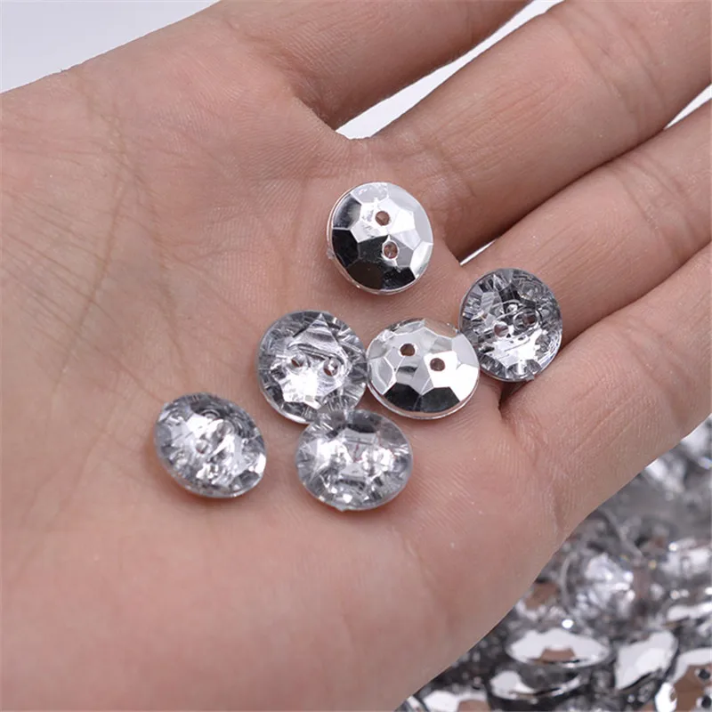 JUNAO-100pcs-13mm-Clear-White-Acrylic-Rhinestones-Buttons-Sewing-Round-Crystal-Button-For-DIY-Clothing-Needlework (2)