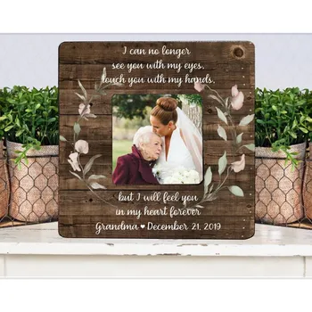 

Custom Grandma Mom Loss Photo Clip frame, personalised Remembrance Picture Frames, Memorial Sympathy gift, Pet Bereavement gifts
