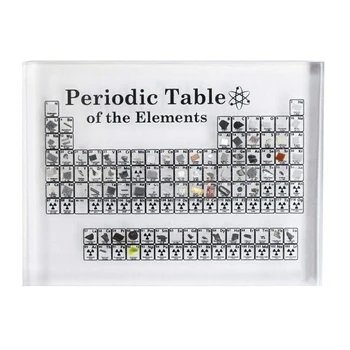 

Acrylic Periodic Table Display with Real ss Kids Teaching School Day Birthday Gifts Chemical s Display