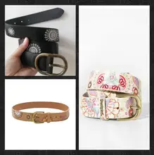  Spain Desigual a variety of exquisite print belt high quality designer belt selling women's single luxury products 