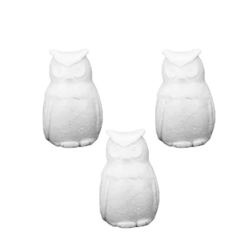 

3pcs 15cm DIY Foam Animal Model Children Painting Craft Foam Owl Ornament for Home