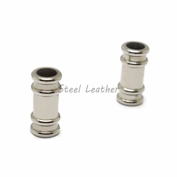 

20pcs/lot Hole: 6mm Magnetic Stainless Steel Column Connectors DIY Bracelet Jewelry Making Findings wholesale clasps bracelets