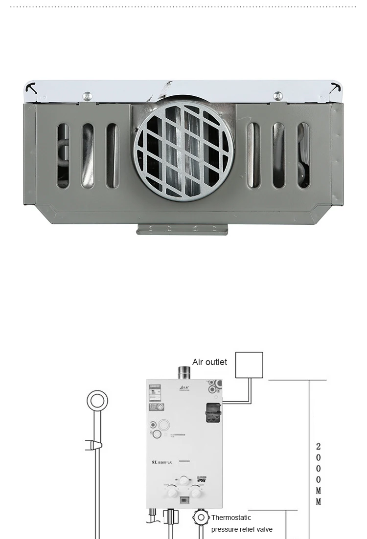 de água quente propano inoxidável tankless caldeira do chuveiro lavagem