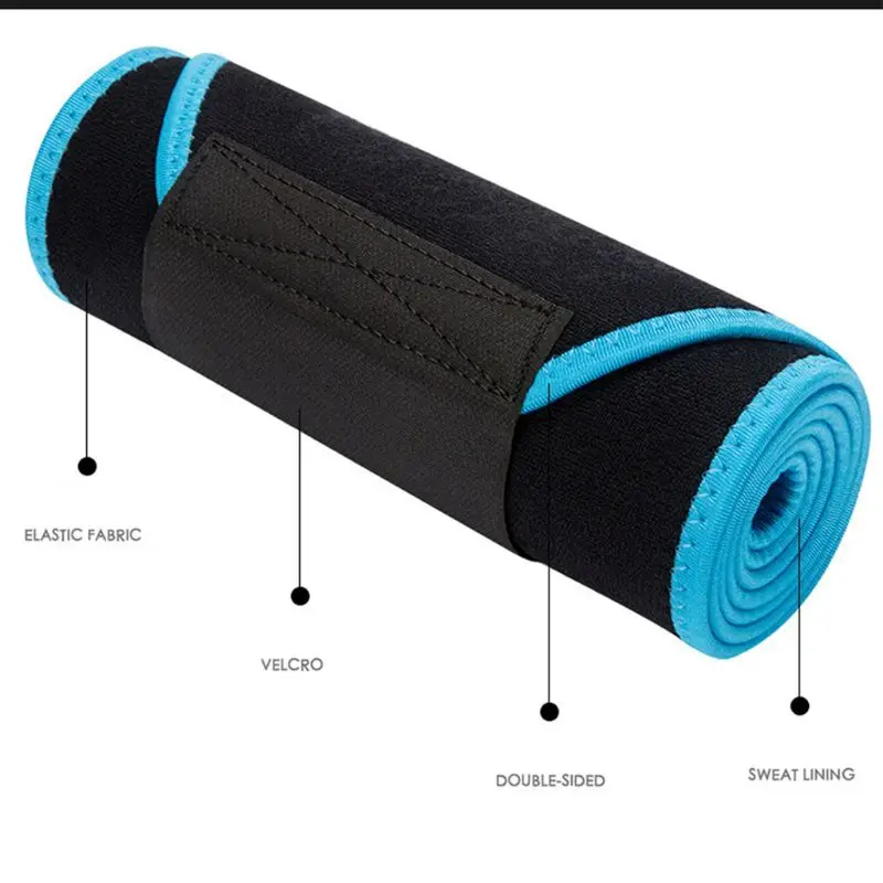Waist Trainer Hot Sweat Belt Body Shaper Adjustable Warming Waist Protect Weight