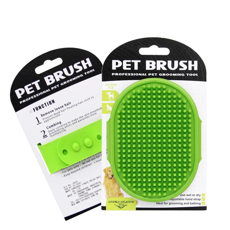 Pet Dog Cat Bath Brush Comb Rubber Glove Hair Fur Grooming Massaging Massage Kitchen Cleaning Gloves pets Silicone Washing Glove