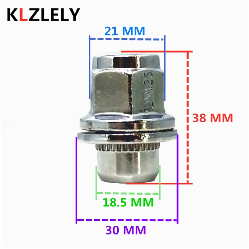 M12* 1,25 шт. Стандартный Колесные гайки для INFINITI Q40 Q50 Q60 Q70 Q70L QX50 QX70 EX37 FX50 G37 M35h M37 M56 EX35 G25 FX35 G35