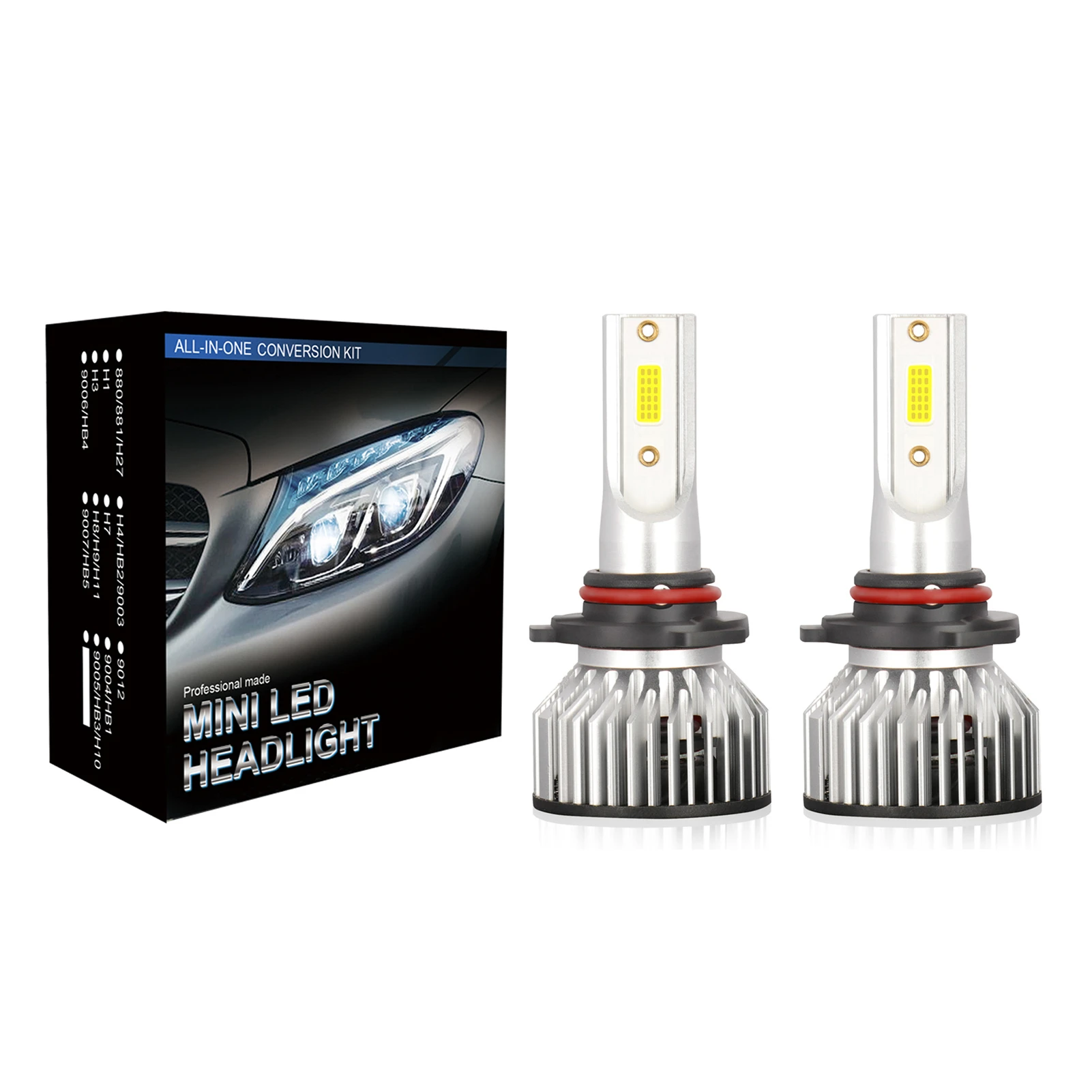 Bombillas LED para faros delanteros de coche, lámpara conducción todo uno, impermeable IP68, Kit de conversión H4/HB2/9003, 40W, 2 uds.|Bombillas (LED) de faros delanteros| - AliExpress