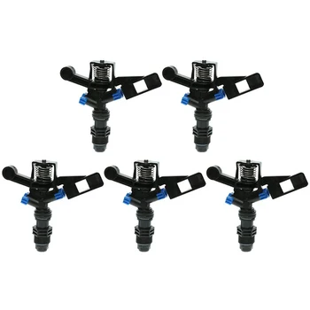 

5 Pieces of Automatic Lawn Sprinklers 360 Degree Spike Hose Water Rotating Spray, Garden Yard Lawn Sprinklers
