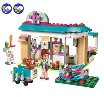 

2016 New Bela 10537 203Pcs Lepining Friends Vet Clinic Model Building Blocks Kits Girls Bricks Set Toys For Children