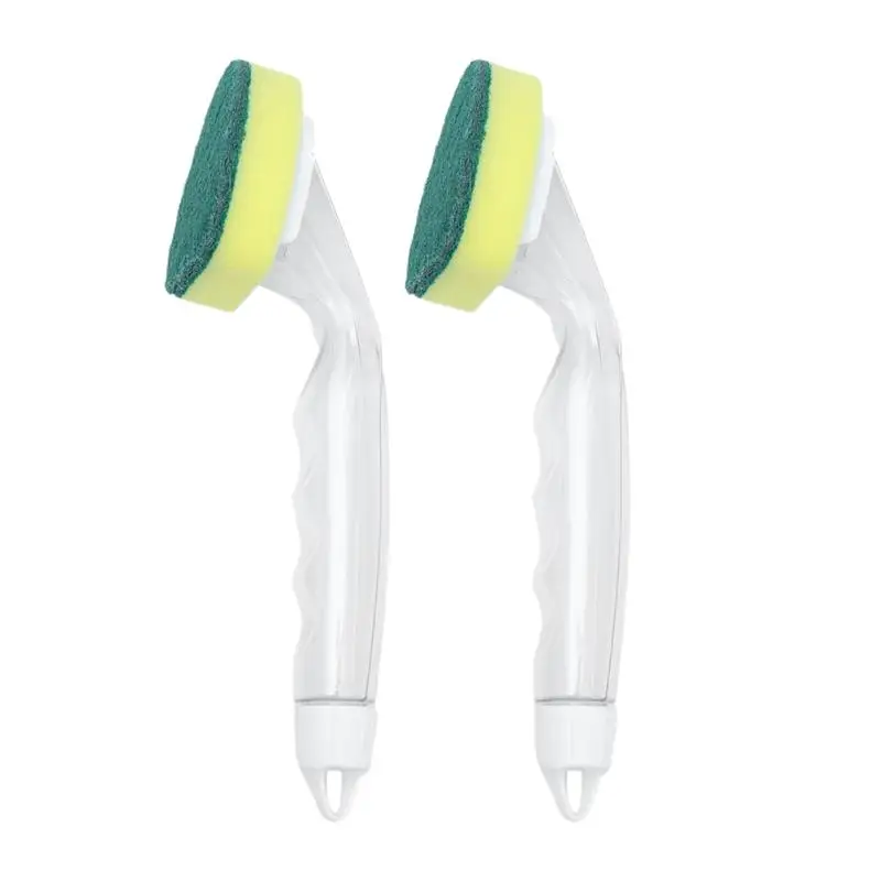 2pcs 2/3 шт. Кухня щетки для чистки мульти-FunctionCleaning щетка с длинной ручкой Портативный автоматический жидкий стиральный щетка для мытья тарелок - Цвет: 2pcs