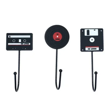 

3PCS Retro Wall Hook Hanger Stainless Steel Wall Decor Hooks Clothes Coat Key Hanger Door Hook Bathroom Storage Shelf