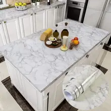 Contact Paper Marble Self Adhesive PVC Waterproof Oil-Proof Wallpapers Bathroom Kitchen Cabinets Home Renovation Wall Stickers
