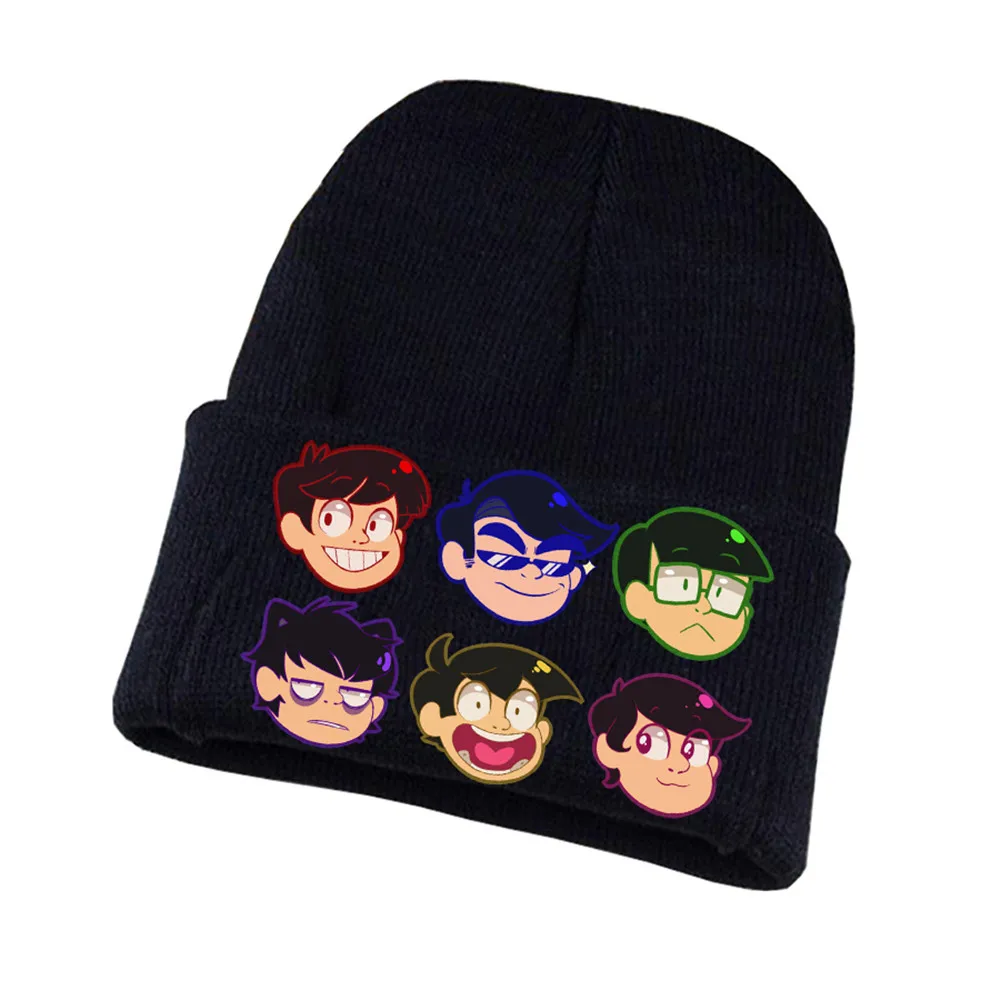 Osomatsu-san вязаная шапка для косплея унисекс принт Для Взрослых Повседневная хлопковая шапка для подростков зимняя вязаная шапочка - Цвет: 08