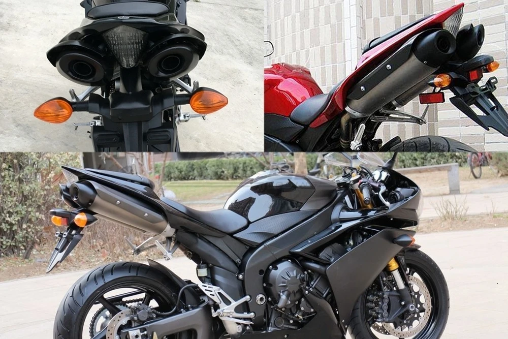 Для YAMAHA YZF-R1 YZF 1000 R1 2007 2008, интегрированный светодиодный задний фонарь для мотоцикла, задний тормозной сигнальный светильник