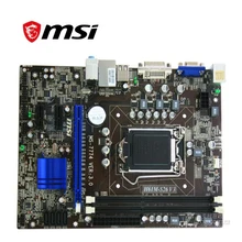 Para msi H61M-S26 v3 placa-mãe do computador desktop lga 1155 ddr3 para intel h61 h61m sata ii usado