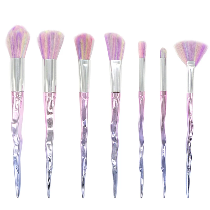 

Diamond Rainbow Make Up Brush Set Professional Eye Make Up Eyeliner Eyebrow Eyeshadow Brush Set gradient color Makeup Brushes