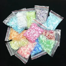 Обертки материал 50 г-неровные блестки эпоксидные для DIY слизи Материал чехол для телефона Маникюр Оболочки Бумаги