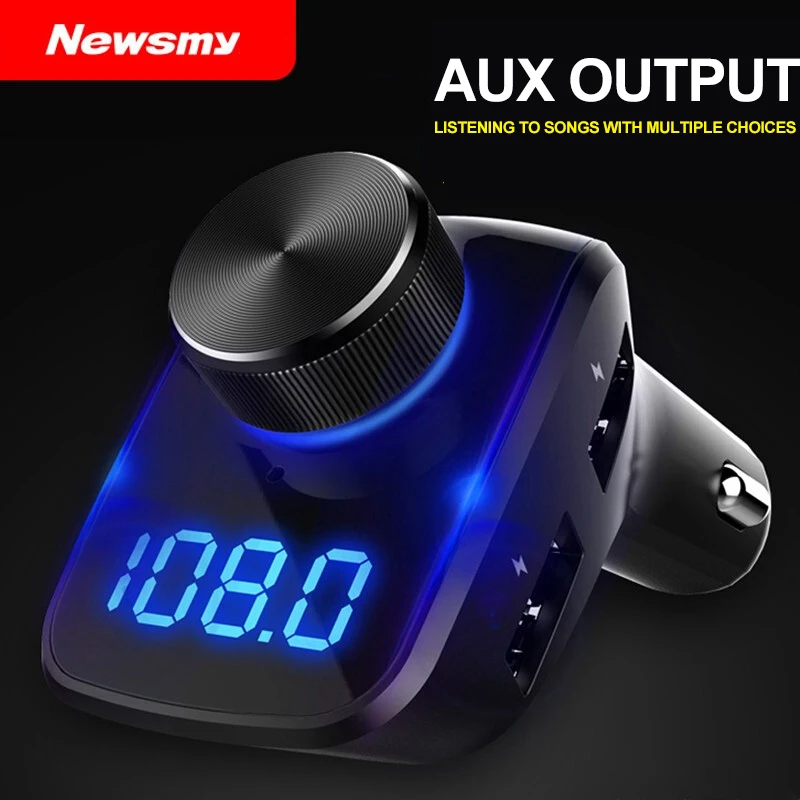 Автомобильный MP3-плеер Bluetooth AUX 3USB 4,8 V порт светодиодный Поддержка UDisk FM TF без потерь Музыкальный Аудио мини-приемник
