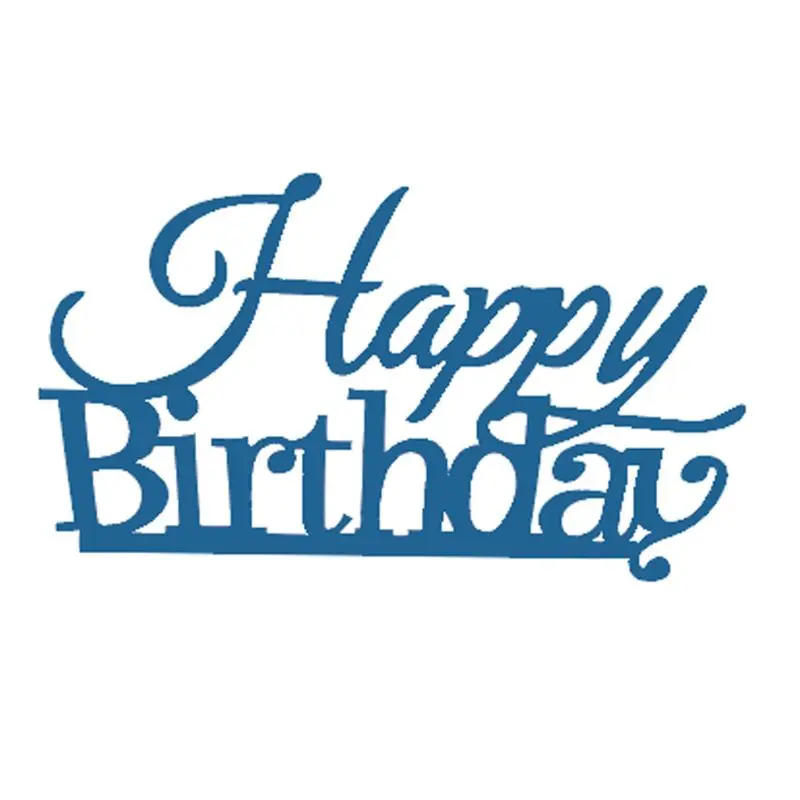 

Happy Birthday Cutting Dies Stencil DIY Scrapbooking Embossing Album Paper Card
