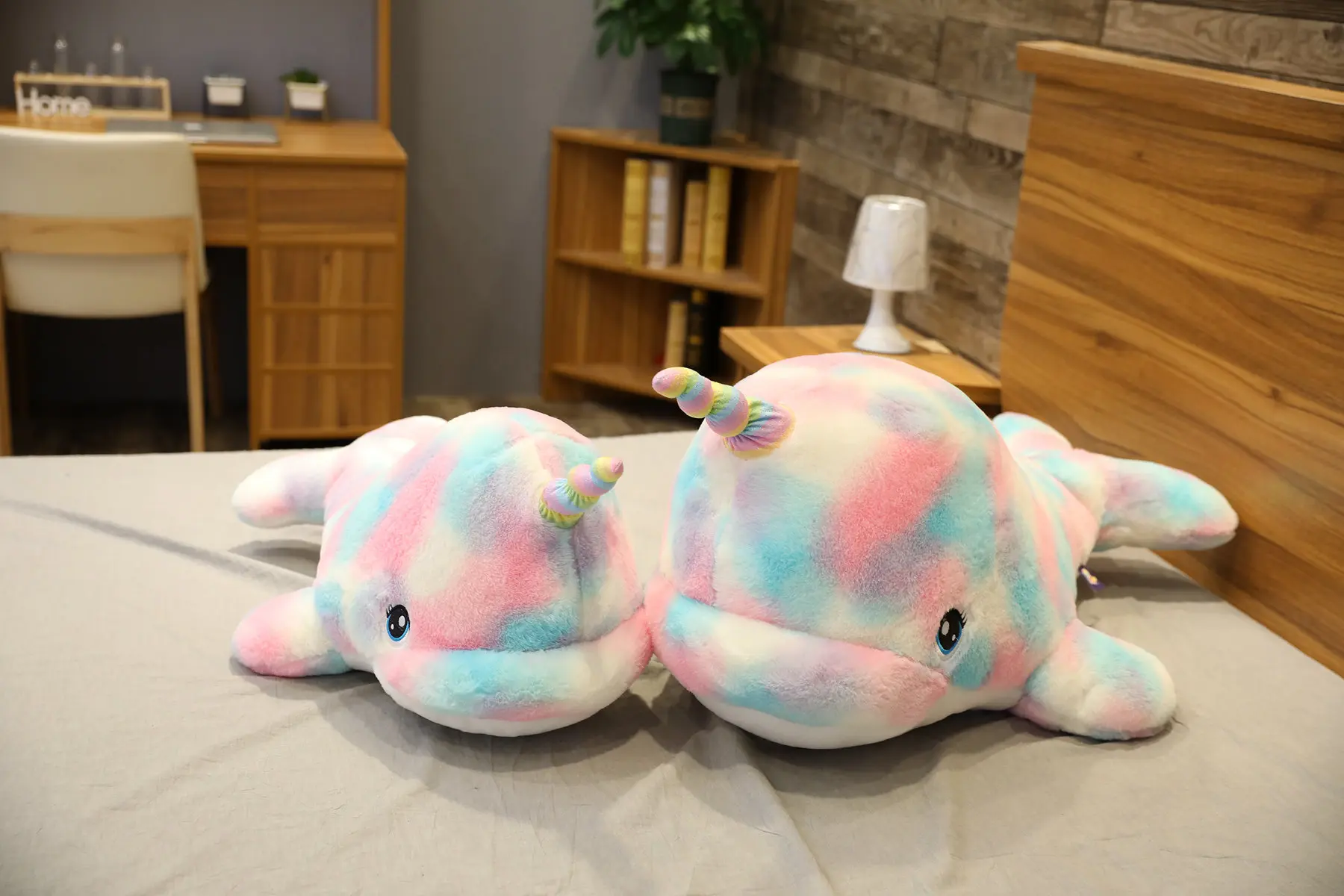Colorful Narwhal Unicorn Plush Toy