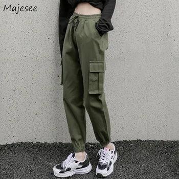 

Pants Women Cargo Harem Trousers Womens All-match Harajuku Drawstring Chic Casual New Big Pockets Fashion Ulzzang Loose 2XL BF