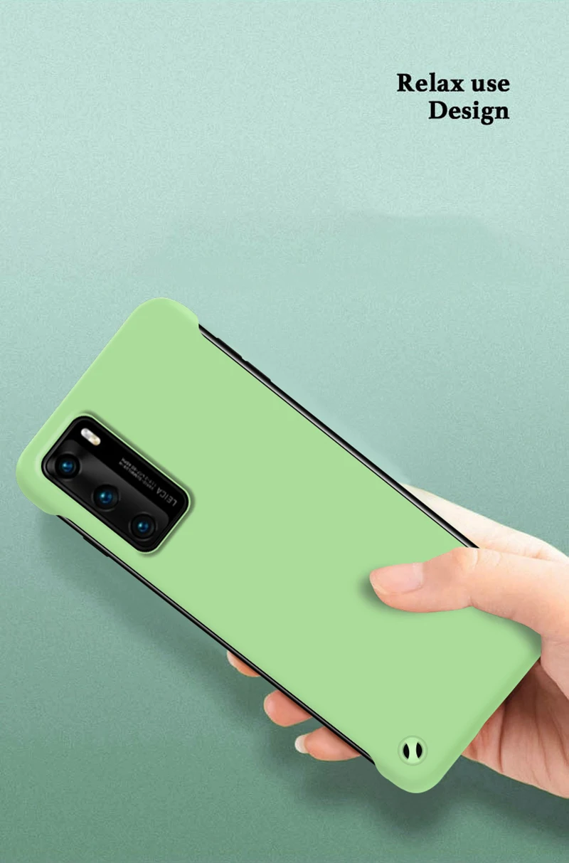 Fir Huawei P40 Pro P30 Lite P20 Pro Mate 40 Pro 30 Pro Plus Honor 20S 20 30S Pro Case Luxus Dënn Hard PC Frameless Case_voghion.com