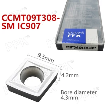 

10PCS CCMT09T308- SM IC907 Carbide insert Internal Turning Tools Lathe cutter Tool Tokarnyy turning insert