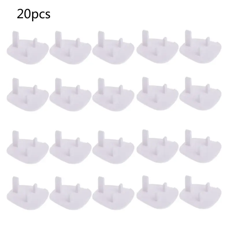 

20x UK Power Plug Socket Cover Baby Proof Child Safety Protector Guard Mains Electrical 19QF