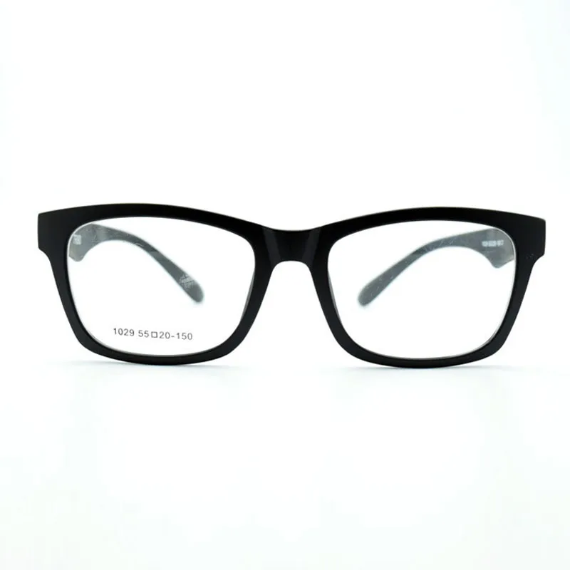 Очки с ободковой оправой для мужчин и большой Frmae матовый черный магнитный зажим близорукость поляризованные солнечные очки солнцезащитные очки широкое лицо