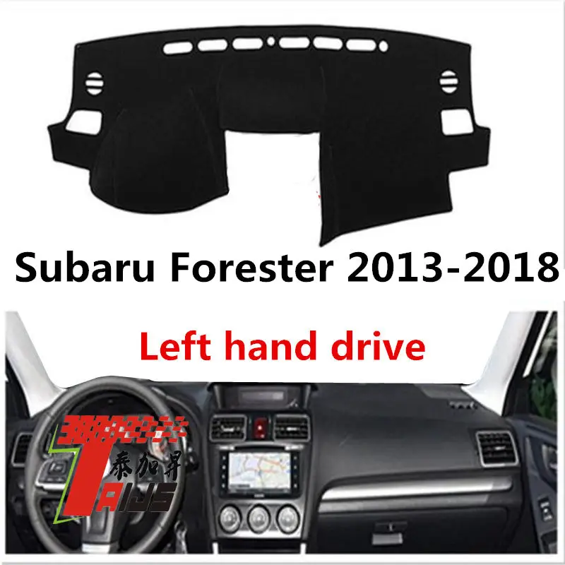 Taijs чехол для приборной панели автомобиля с левым приводом для Subaru Forester 2013-, хорошее качество, защита от трещин