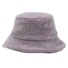 Утолщенная мягкая теплая шапка для рыбной ловли Женская двухсторонняя Панама Меховая зимняя Панамка для женщин Девушка Выходная шляпа шапка леди Панама